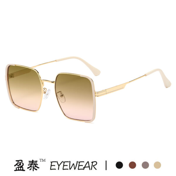 Women's light-colored sunglasses
