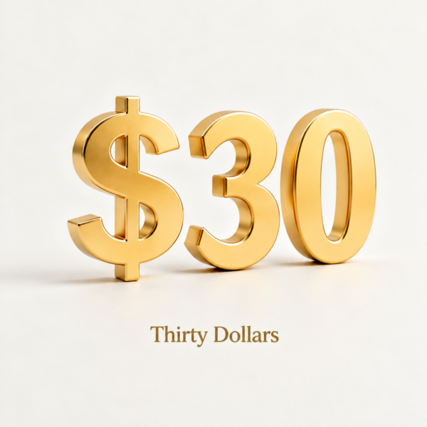 Deposit  $30